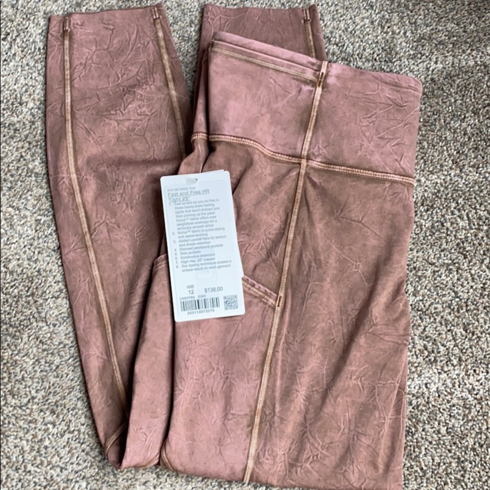 Lululemon fast and free leggings